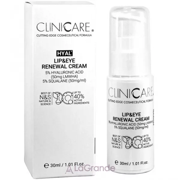ClinicCare Hyal Lip&Eye Renewal Cream ³������������� ���� ��� ��� � ����