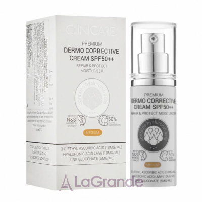 ClinicCare Premium Dermo Corrective Cream SPF50++ ������������� ���� 5 � 1 �� ����������������� ��������
