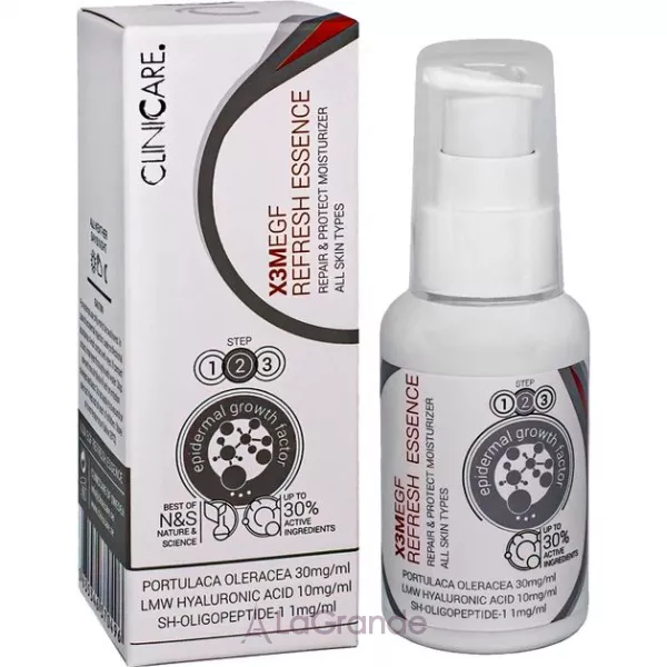 ClinicCare X3M Egf Refresh Essence Moisturizer Регенерувальна і зволожувальна есенція для обличчя