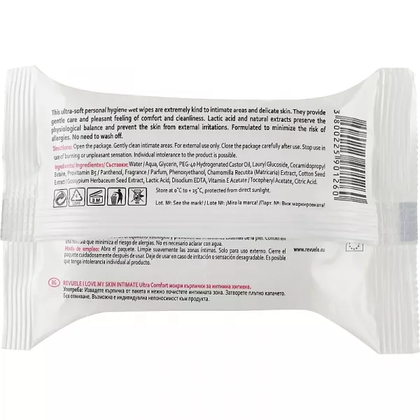 Revuele I Love My Skin Intimate Ultra-Comfort Wet Wipes ����� �������� ��� ������� �㳺��, � �������� �� ��������