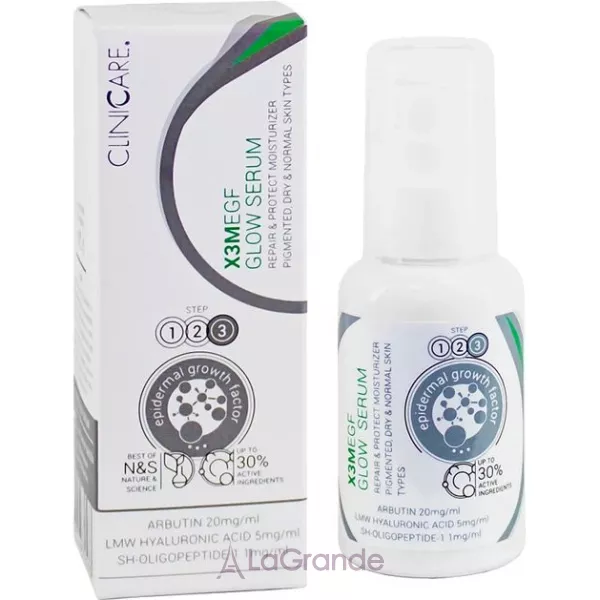 ClinicCare X3M Egf Glow Serum Moisturiser ������������ ������������� ��������� ��� �������