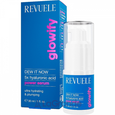 Revuele Glowify Dew It Now 5X Hyaluronic Acid Power Serum ��������� ��� ���� � 5-������� ����������� ������������ �������