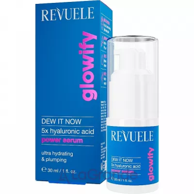Revuele Glowify Dew It Now 5X Hyaluronic Acid Power Serum ��������� ��� ���� � 5-������� ����������� ������������ �������