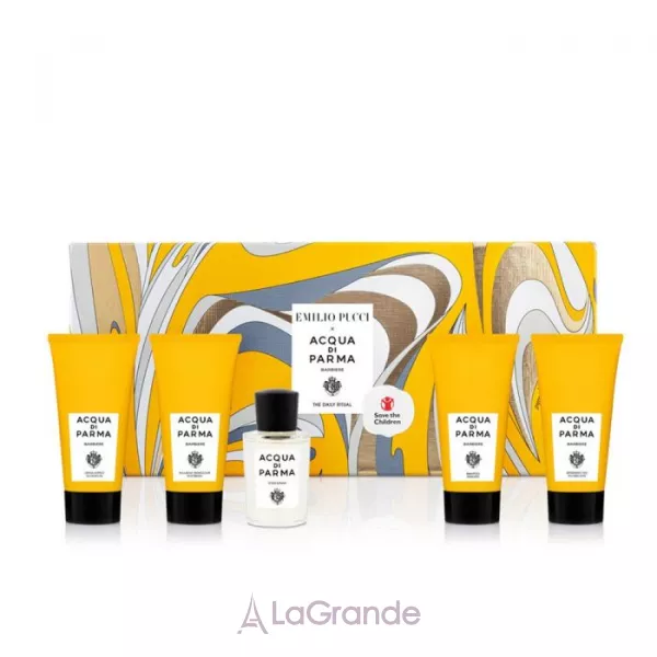 Acqua di Parma Colonia Barbiere The Daily Ritual Set ���������� �����  (edc20ml + f/gel40ml + shr/cr40ml + a/sh40ml +h/sh40 ml)