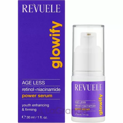 Revuele Glowify Age Less Retinol + Niacinamide Power Serum ��������� ��� ���� � ��������� � ������������