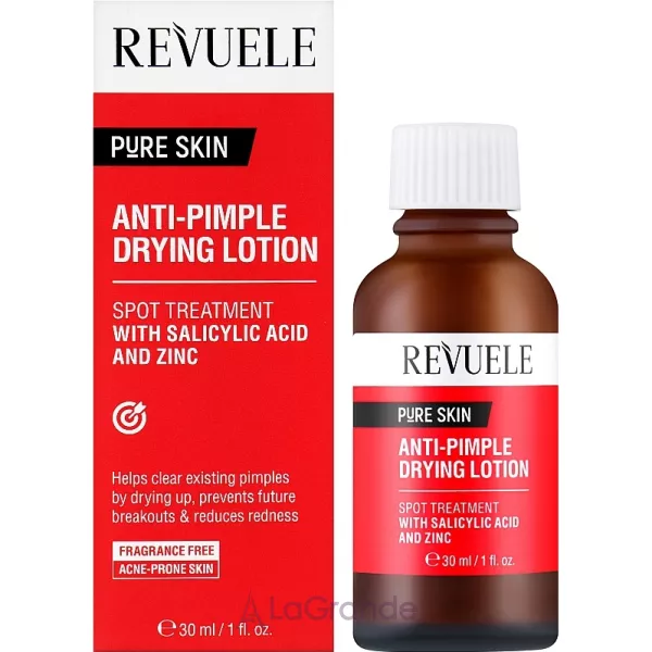 Revuele Pure Skin Anti-Pimple Drying Lotion ������ ��� ������������ ������, � ����������� �������� � ������