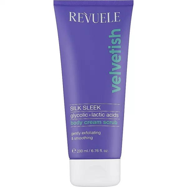 Revuele Velvetish Silk Sleek Body Cream Scrub ����� ��� ���� � ����������� � �������� ���������