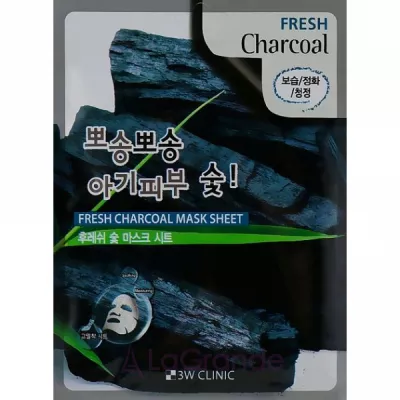 3W Clinic Fresh Charcoal Mask Sheet �������� ����� ��� ������� � �������� �������