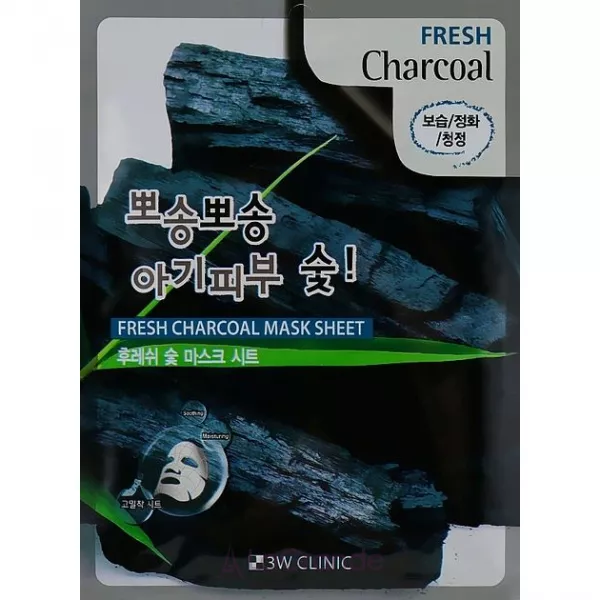 3W Clinic Fresh Charcoal Mask Sheet �������� ����� ��� ���� � ��������� �����