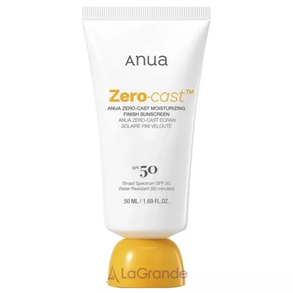 Anua Zero-Cast Moisturizing Finish Sunscreen SPF50 �������������� ������������� ���� ��� ������� SPF50