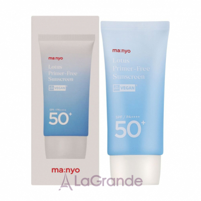 Manyo Lotus Primer-Free Sunscreen SPF50+ PA++++ �������������� ���� ��� ���� SPF50+