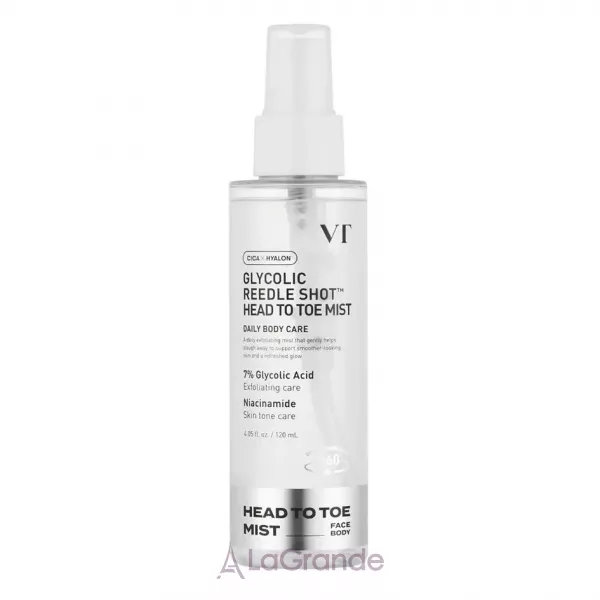 VT Cosmetics Glycolic Reedle Shot Head Toe Mist ���� ��� ���� � ���� � 7% ���������� �������� � ������������