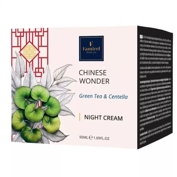 Famirel Chinese Wonder Green Tea & Centella Night Cream ͳ���� ���� �� ������� ��� �� ��������