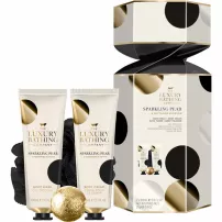 Grace Cole The Luxuty Bathing Dazzling Sparkling Pear & Nectarine Blossom ����� ��� ���� "�������� ����� � ���� ���������" (b/wash/50ml + b/cr/50ml + b/fiz/25g + sponge/1pc)
