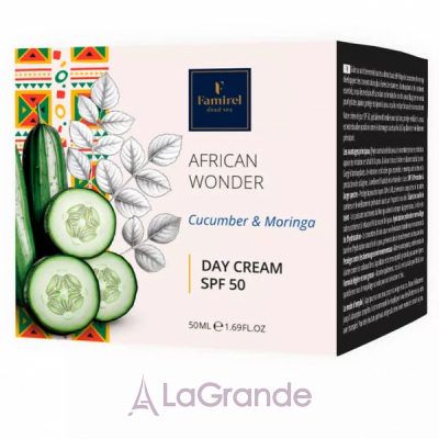 Famirel African Wonder Cucumber & Moringa Day Cream SPF50 ������ ���� � ������ �� �������� SPF50