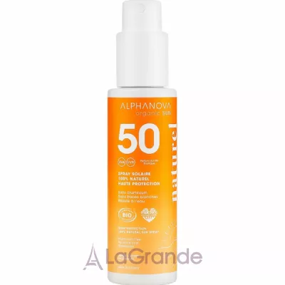 Alphanova Organic Sun Very High Protection 100% Natural Sun Spray ������������ �������������� ����� SPF50 ��� ���� � ����, 100% �����������
