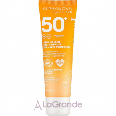 Alphanova Organic Sun Very High Protection 100% Natural Sun Cream ���������� ������������� ���� ��� ������� SPF 50+ � ����������� ��������, ������� �����