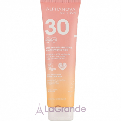 Alphanova Daily Sun High Protection Invisible Sun Milk SPF30 �������������� ������� ��� ���� � ���� SPF30