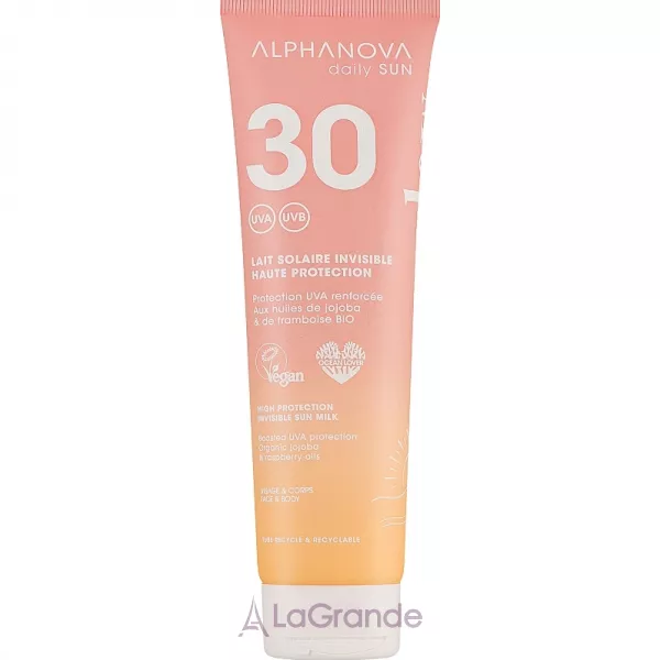Alphanova Daily Sun High Protection Invisible Sun Milk SPF30 �������������� ������� ��� ���� � ���� SPF30
