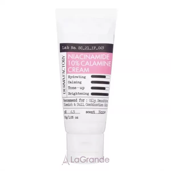 Derma Factory Niacinamide 10% Calamine Cream ������������ ���� ��� �������