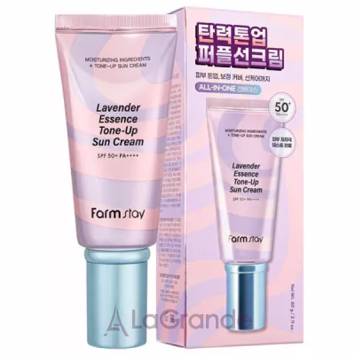 Farmstay Lavender Essence Tone-Up Sun Cream SPF50+/PA++++ ���������� �������������� ���� � �������� SPF50+/PA++++