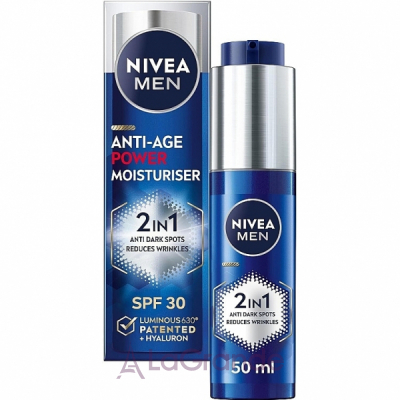 Nivea Men Anti-Age 2 In 1 Power Moisturiser SPF30 ������� �������������� ����������� ���� SPF30