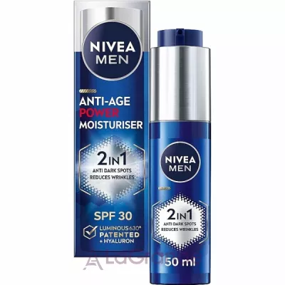 Nivea Men Anti-Age 2 In 1 Power Moisturiser SPF30 ������� �������������� ����������� ���� SPF30