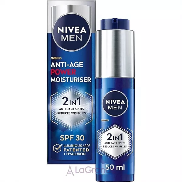 Nivea Men Anti-Age 2 In 1 Power Moisturiser SPF30 �������� ���������� �������������� ���� SPF30