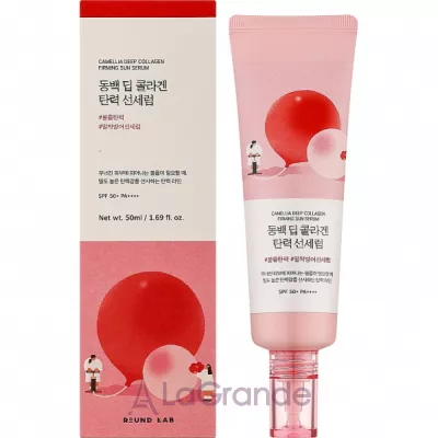Round Lab Camellia Deep Collagen Firming Sun Serum SPF 50+ PA++++ ������������ ��������� ��� ������� � ��������� SPF 50+ PA++++