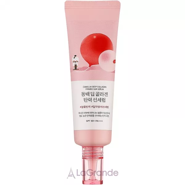 Round Lab Camellia Deep Collagen Firming Sun Serum SPF 50+ PA++++ �������������� ��������� ��� ���� � ���������� SPF 50+ PA++++