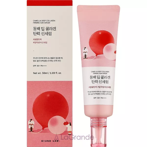 Round Lab Camellia Deep Collagen Firming Sun Serum SPF 50+ PA++++ �������������� ��������� ��� ���� � ���������� SPF 50+ PA++++