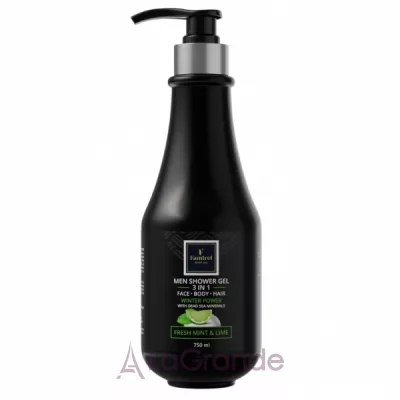 Famirel Men Shower Gel 3 In 1 Winter Power �������-���� ��� ���� ��� ������� 3 � 1 