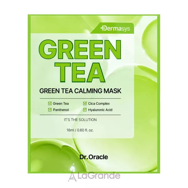 Dr. Oracle Dermasys Green Tea Calming Mask �������� ������������� ����� ��� ���� � ������� ����