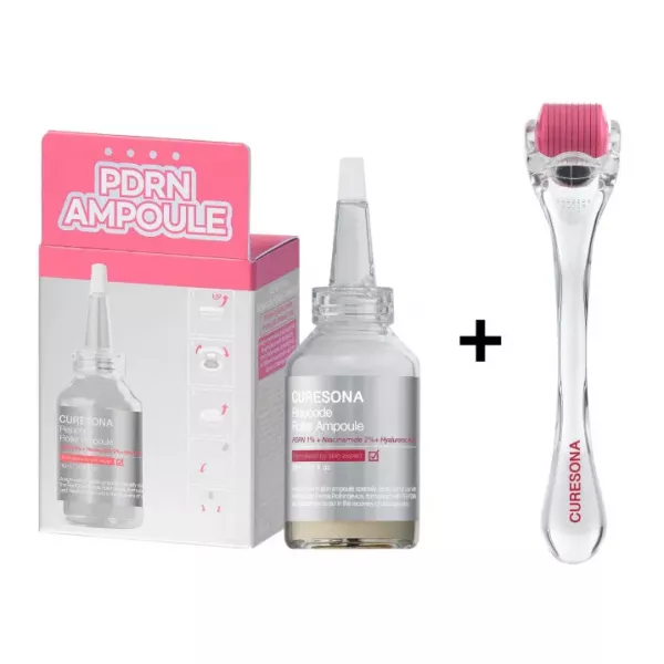 CURESONA Rejucode Roller Ampoule & Derma Roller ����� ��� ���� (���������, 30 �� + �����������, 1 ��)