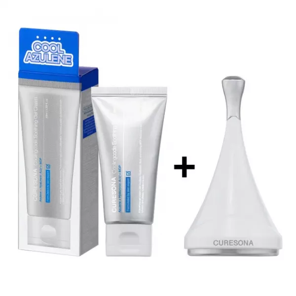 CURESONA Coolingcode Soothing Gel Cream & Derma Cooler ����� ��� ���� � ���� (����-����, 50 �� + ����������, 1 ��)