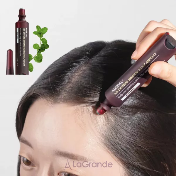 Kundal 10X Caffeine Strengthening Scalp Serum + Gua Sha Comb Korean Royal Palace Edition ���� ��������� �� �������� ������� + ������ �����