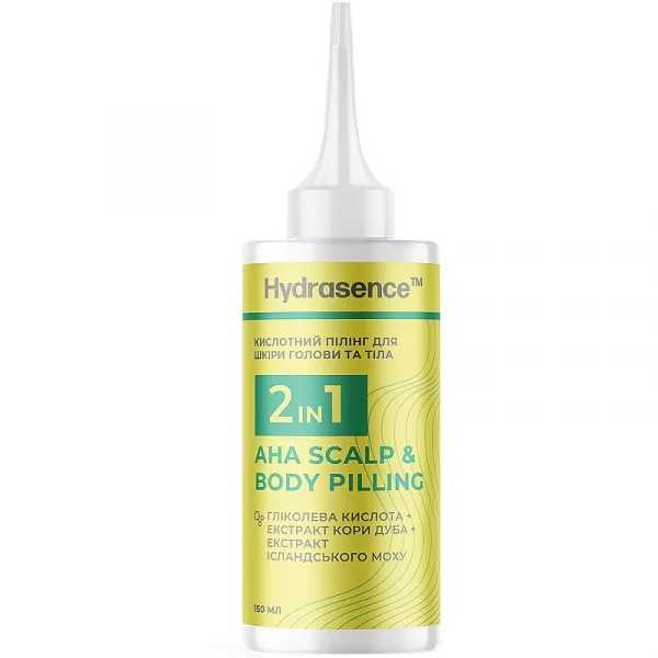 Hydrasence 2in1 AHA Scalp & Body Pilling ��������� ������ ��� ���� ������ � ���� 2�1