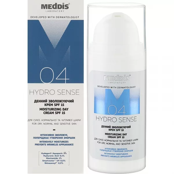 Meddis Hydro Sense Moisturizing Day Cream SPF15 ������ �������������� ���� SPF15