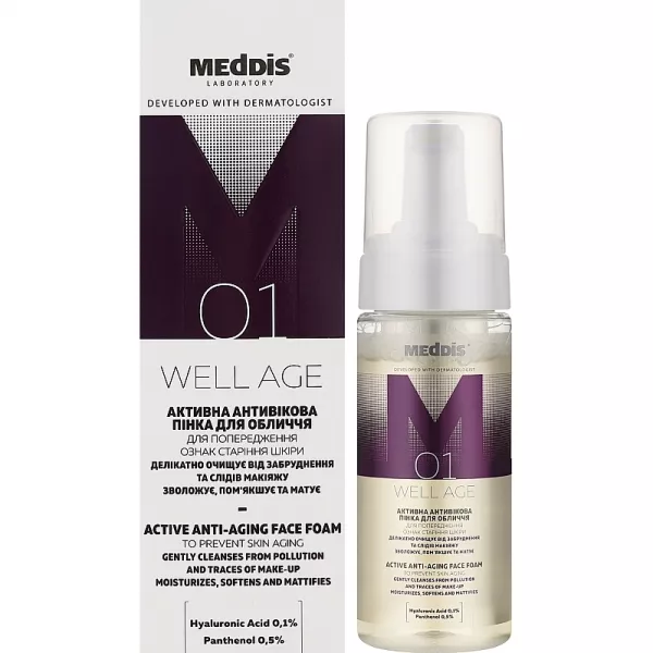 Meddis Well Age Active Anti-Aging Face Foam �������� �������������� ����� ��� ����