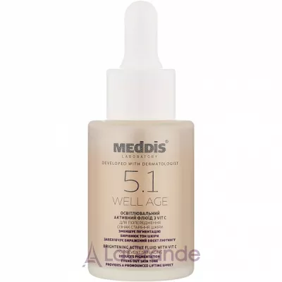 Meddis Well Age Whitening Active Fluid With Vit C ������������� �������� ����� � ������� C