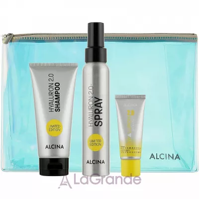 Alcina Hyaluron Set Limited Edition ����� ��� ����� �� �������� (shm/100ml + cond/20ml + h/spr/100ml + bag)