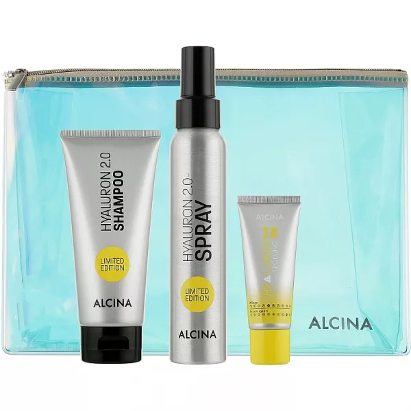 Alcina Hyaluron Set Limited Edition ����� ��� ����� �� �������� (shm/100ml + cond/20ml + h/spr/100ml + bag)