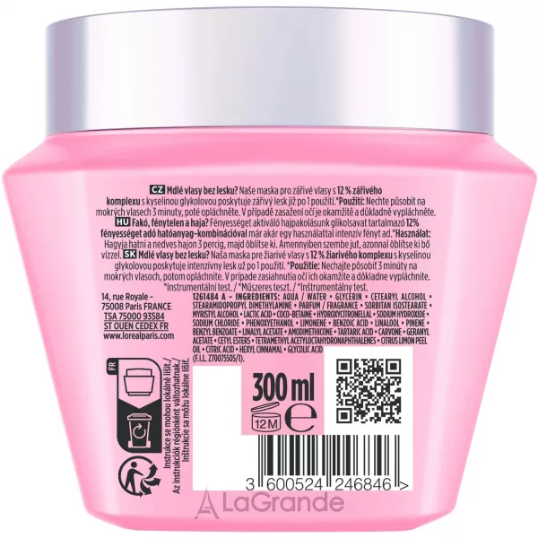 L'Oreal Paris Elseve Glycolic Gloss Mask ����� ��� ������� ������ �������� �������