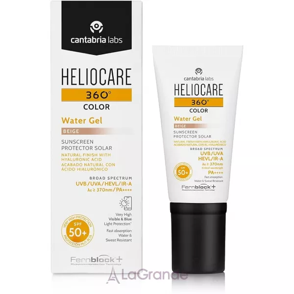 �ֲ��� Cantabria Labs Heliocare 360 Gel Oil Free Color ������������� ���� �� ����� �� ������ ����� SPF 50+