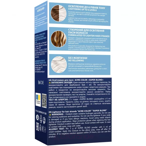 Acme Color Super Blond Lightener For Hair Strands ��������� ��� ����