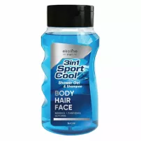 EkoLine Men 3 In 1 Sport Cool Shower Gel & Shampoo �������� ����-������� ��� ���, ������� �� ������� 3 � 1