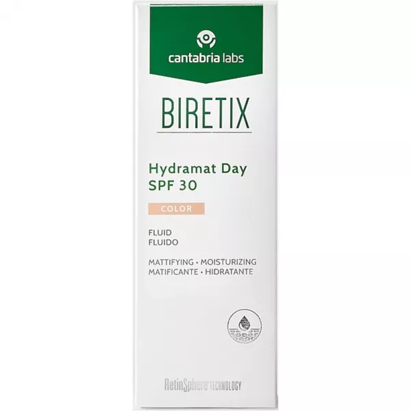 Cantabria Labs Biretix Hydramat Day SPF30 Color Fluid ���������� ����� ��� ���� � ���������� �������� SPF30