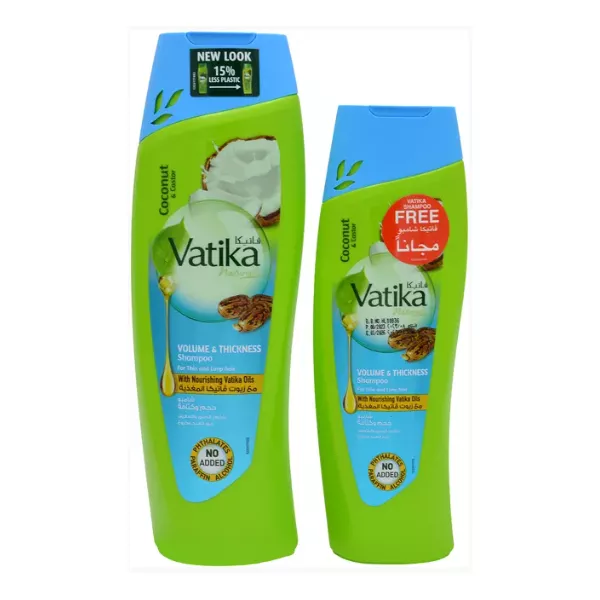Dabur Vatika Coconut and Castor Volume and Thickness Shampoo ����� �������� ��� ������ ����� (400 �� + 132 ��)