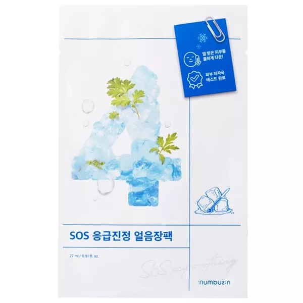 Numbuzin No.4 Icy Soothing Sheet Mask ������� ������������� �������� ����� ��� ����