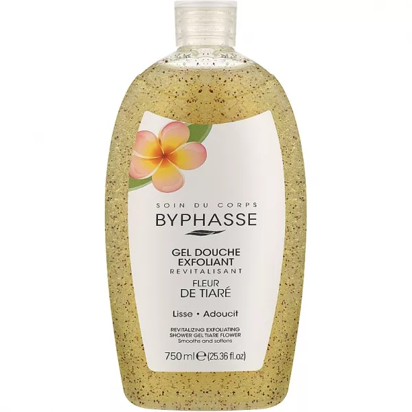 Byphasse Revitalizing Exfoliating Shower Gel Tiare Flower ����������-���� ��� ���� � ������� �����